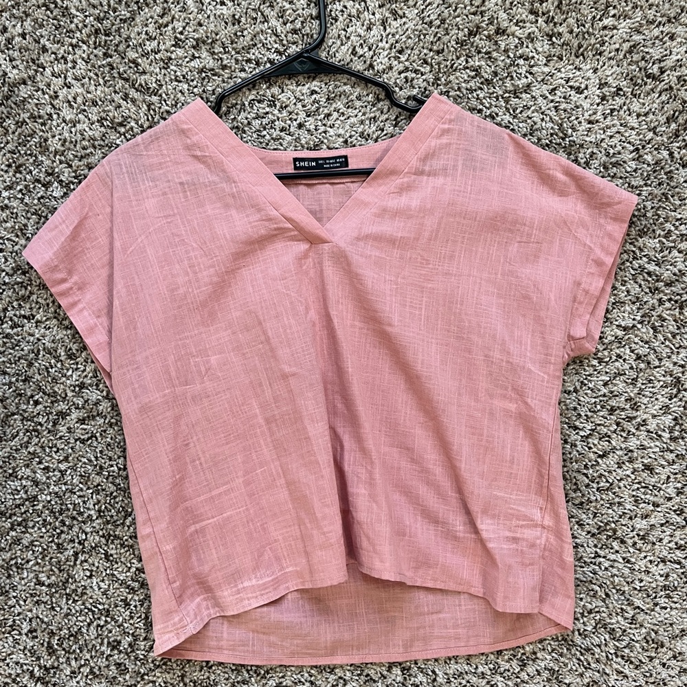 Pink blouse, size large